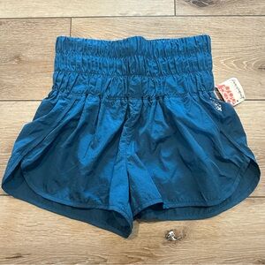 NWT FP Free People Movement The Way Home Short Coastline Blue Athletic Shorts